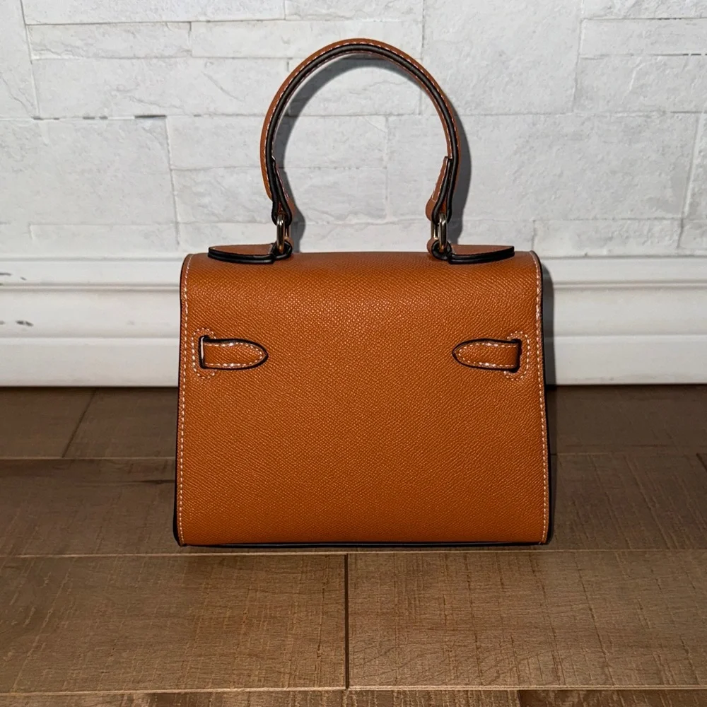 NWOT AMAZON SMALL TAN HANDBAG - Picture 2 of 7